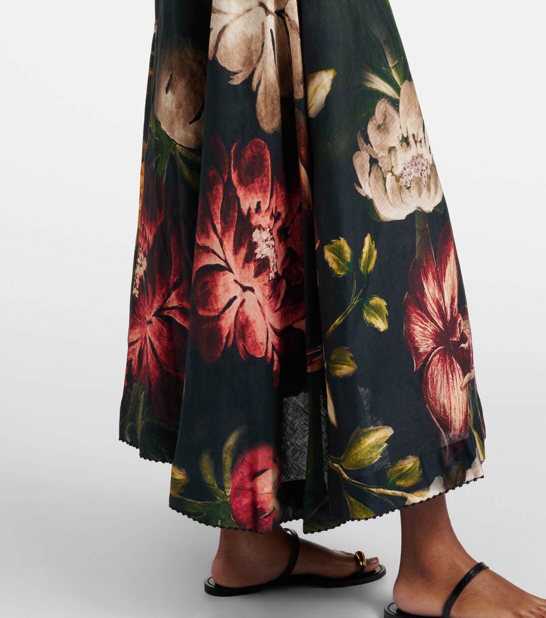 Floral linen maxi skirt | Agua by Agua Bendita
