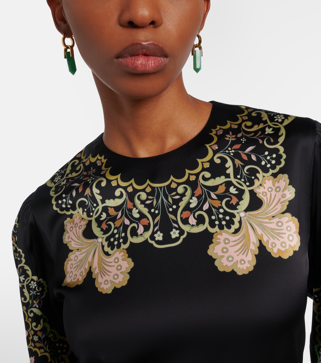 Pillar缀饰镀金耳环 | La DoubleJ