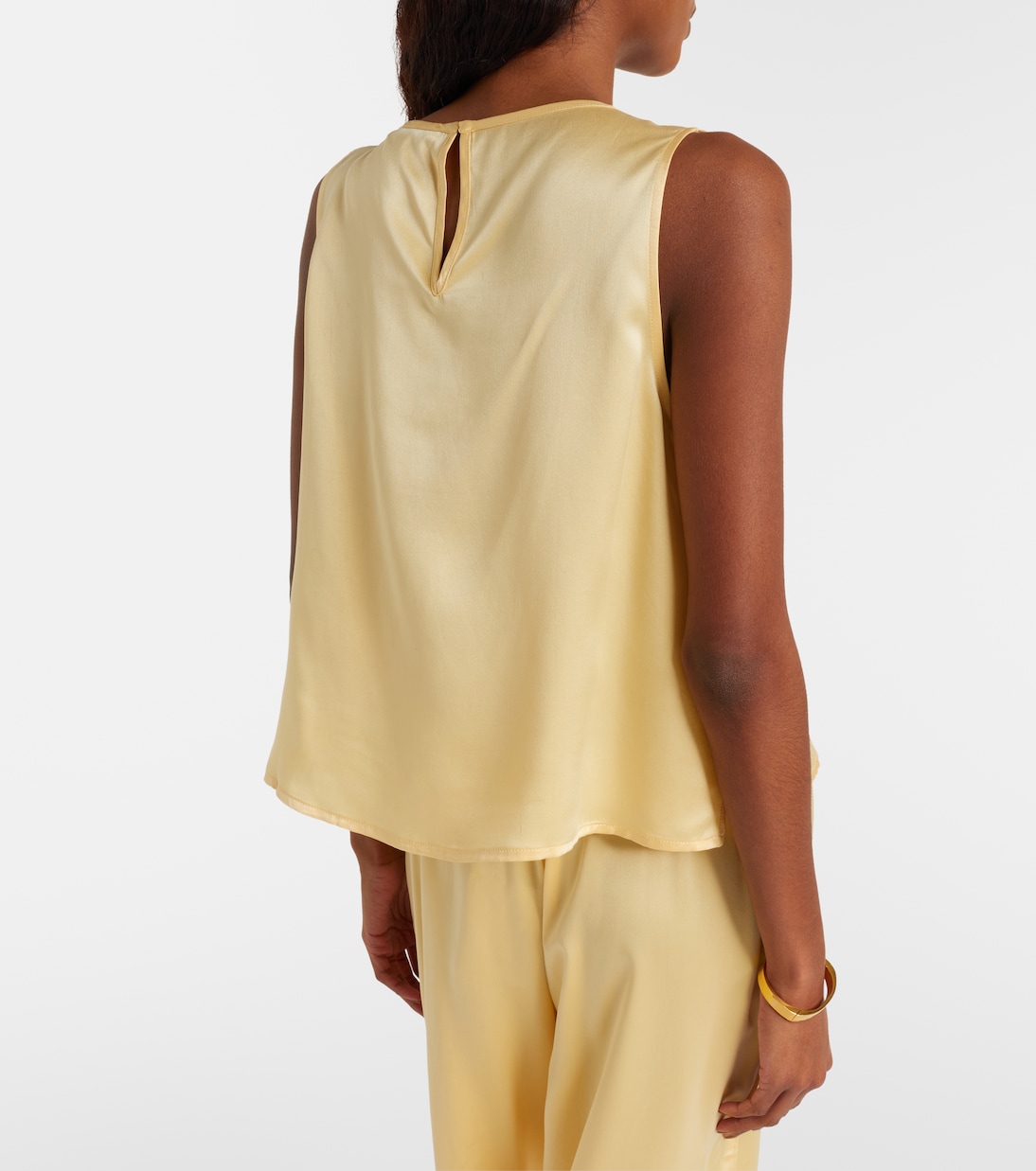 Sofia silk charmeuse tank top | Asceno