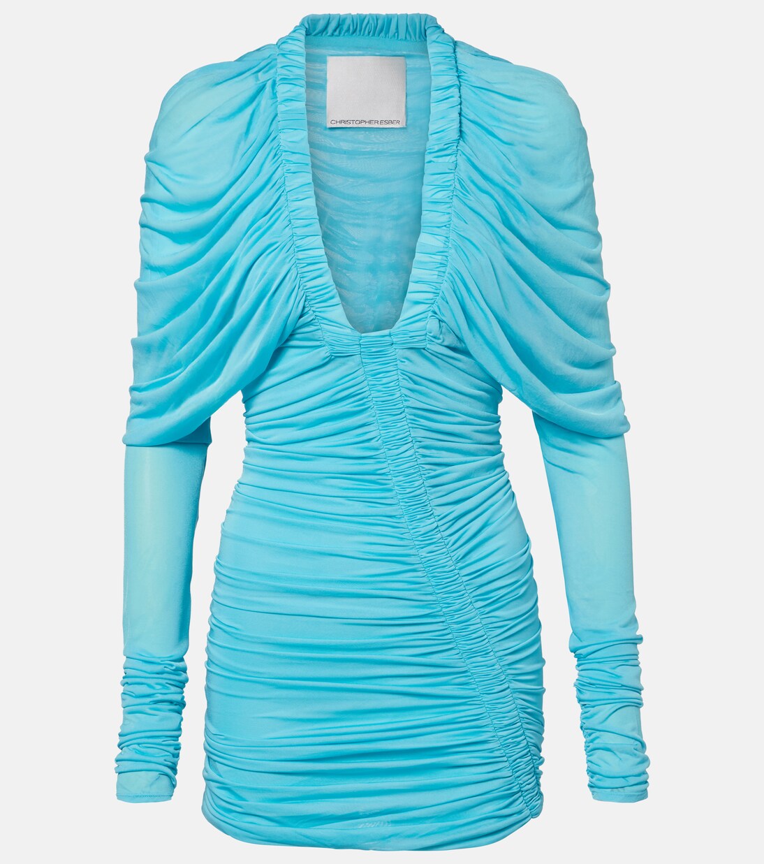 Orion ruched sheer minidress | Christopher Esber
