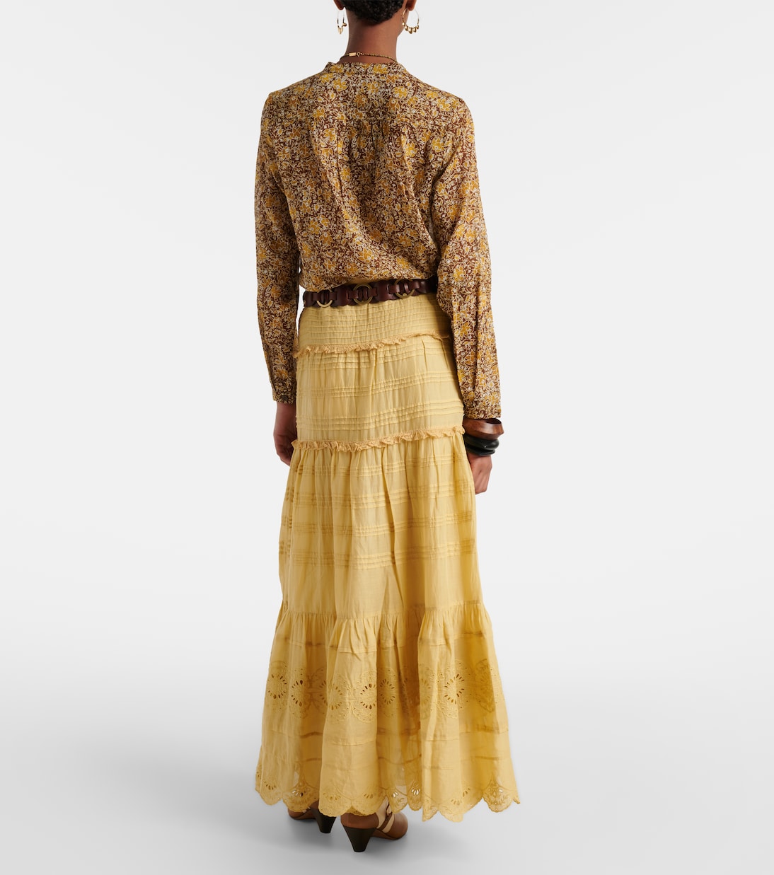 Paoline 티어드 코튼 맥시 스커트 | Marant Etoile