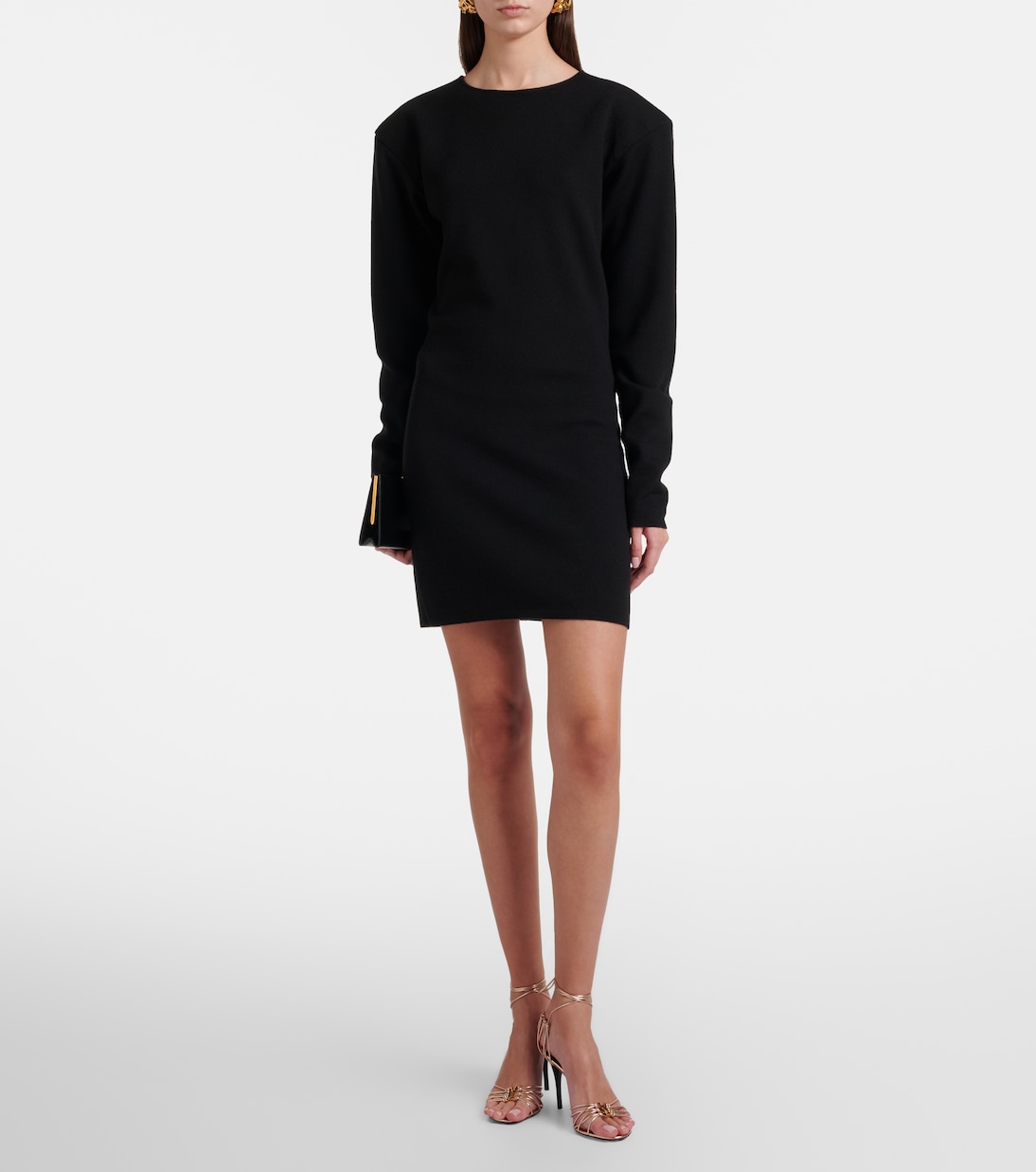 Sandales Babylone 90 en cuir métallisé | Saint Laurent