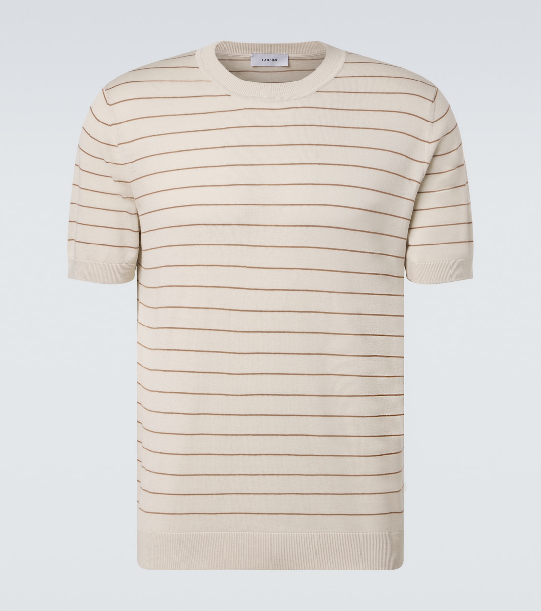 T-shirt en soie rayée | Lardini