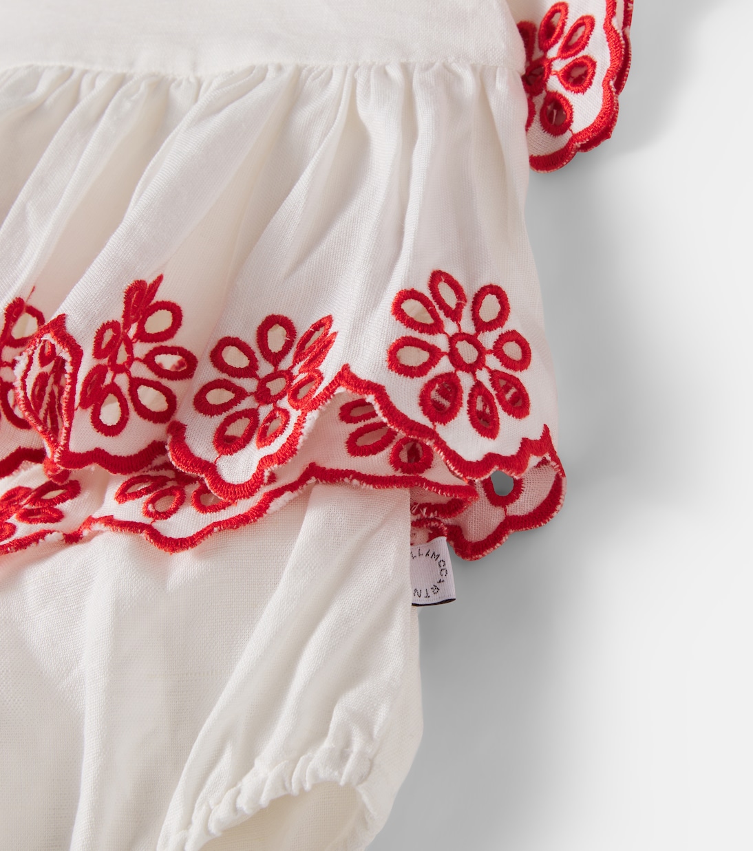 Baby embroidered top and shorts set | Stella McCartney Kids
