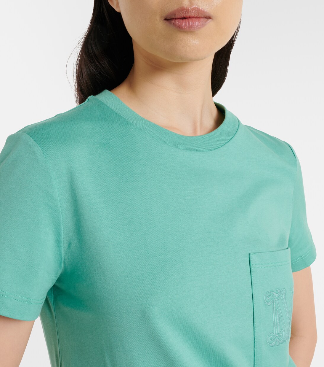 Papaia embroidered cotton jersey T-shirt | Max Mara
