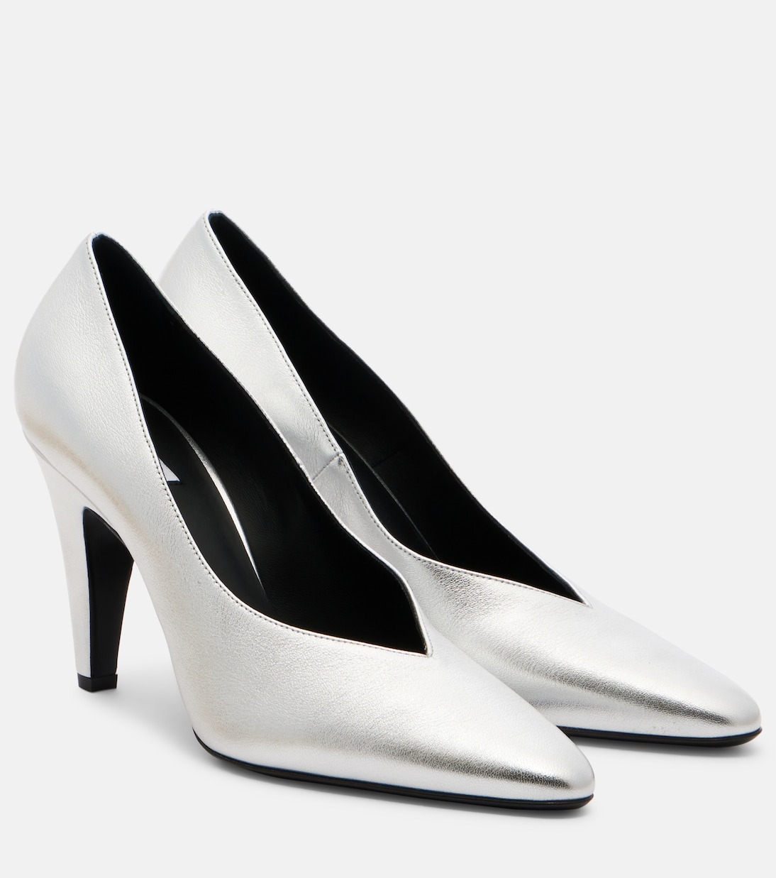 Pumps aus Metallic-Leder | Alaïa