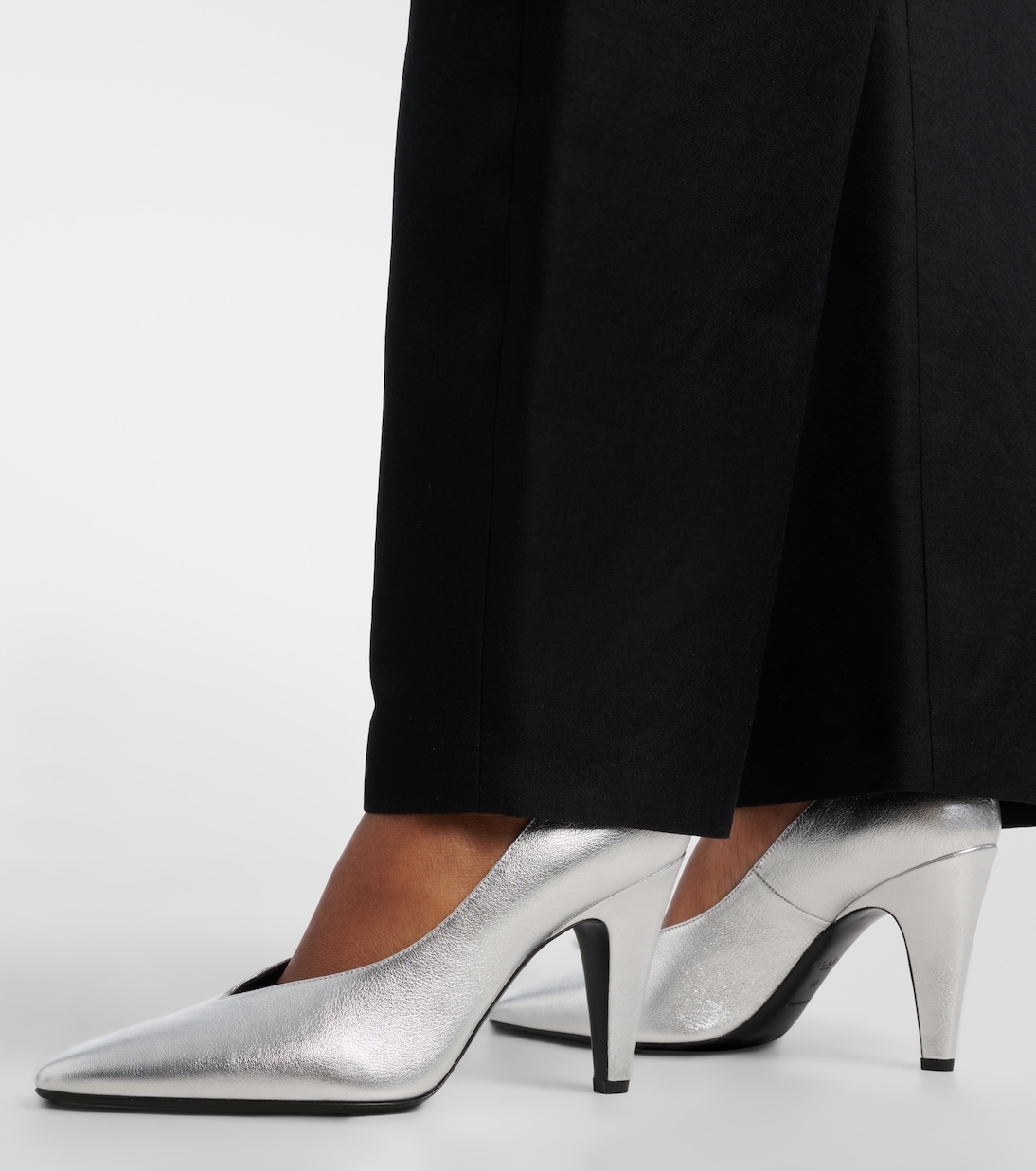 Pumps aus Metallic-Leder | Alaïa