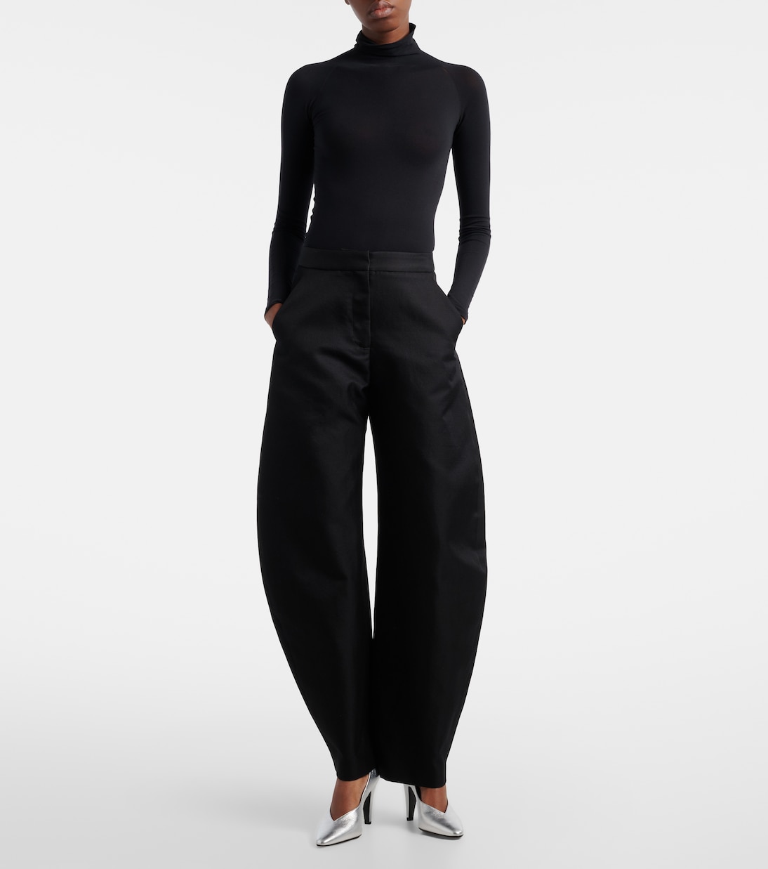 Pumps aus Metallic-Leder | Alaïa