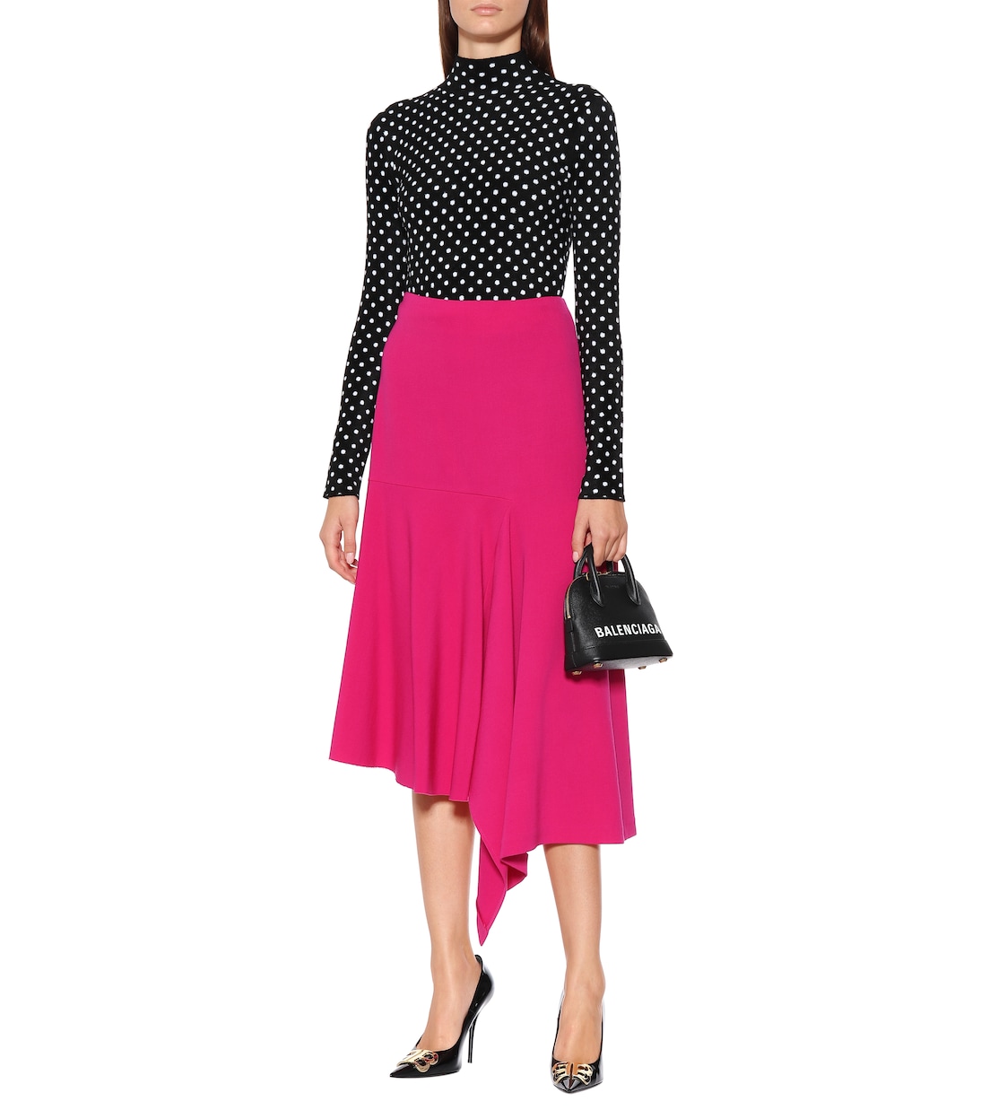Gonna Godet in twill | Balenciaga