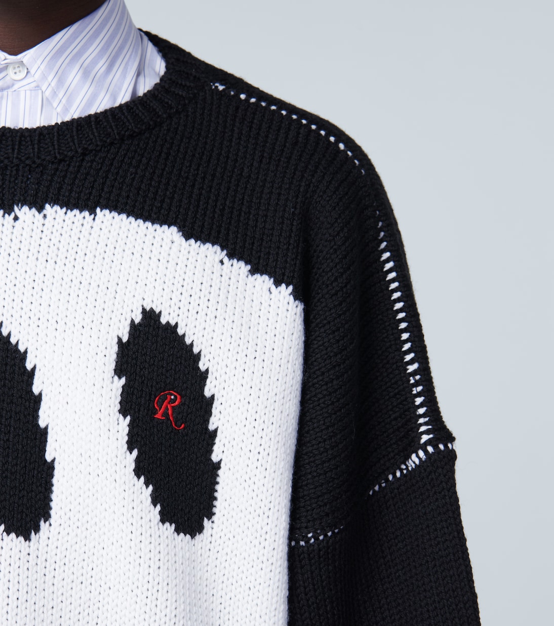 Jersey cropped de punto de lana | Raf Simons