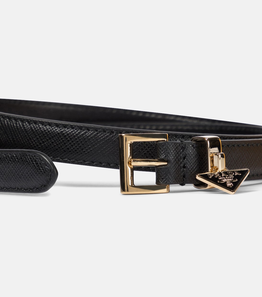 Cintura in pelle Saffiano PRADA per stile giovane e moderno