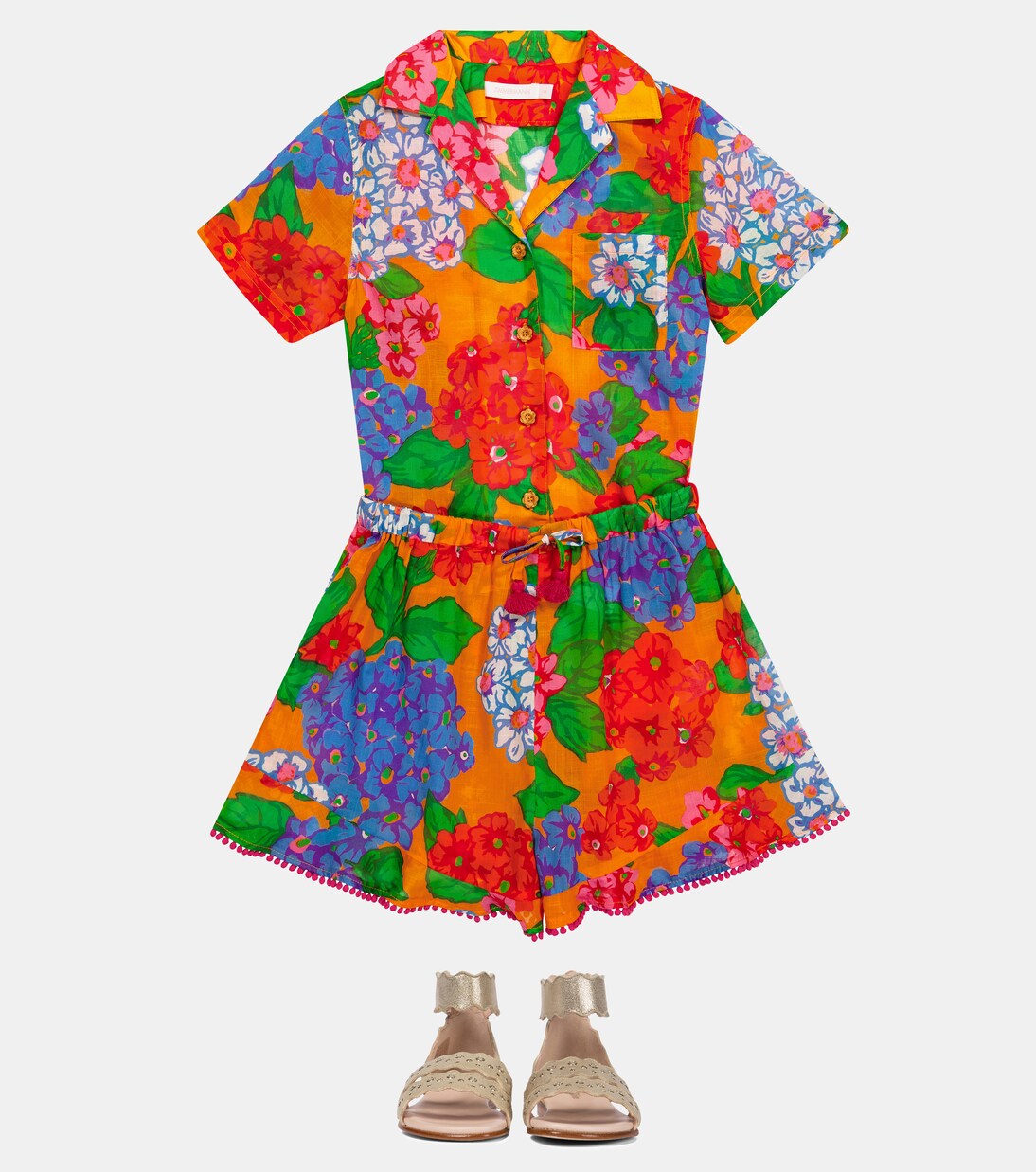 Riders cotton shorts | Zimmermann Kids