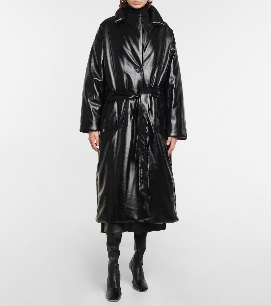 Cappotto Irma in similpelle | Stand Studio