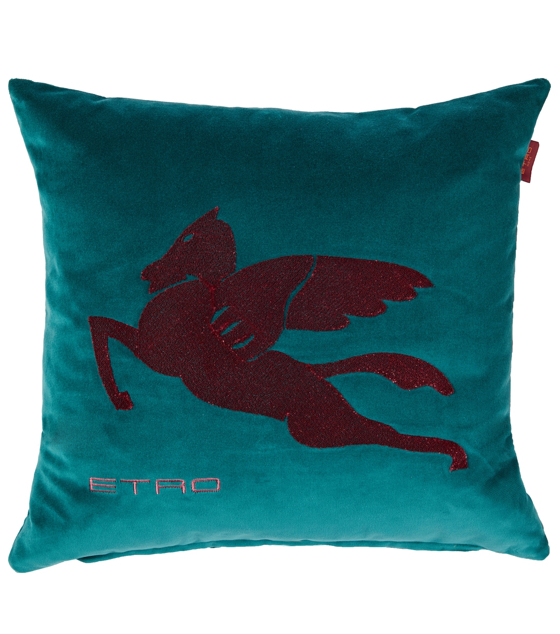 Exeter embroidered velvet cushion | Etro