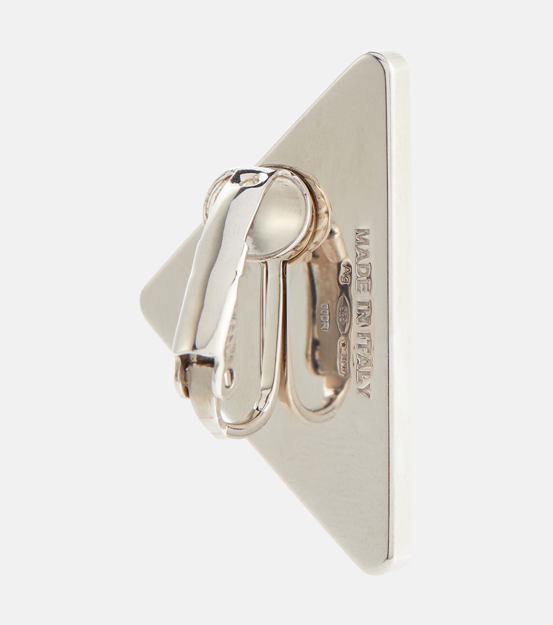 Orecchino singolo in argento | Prada