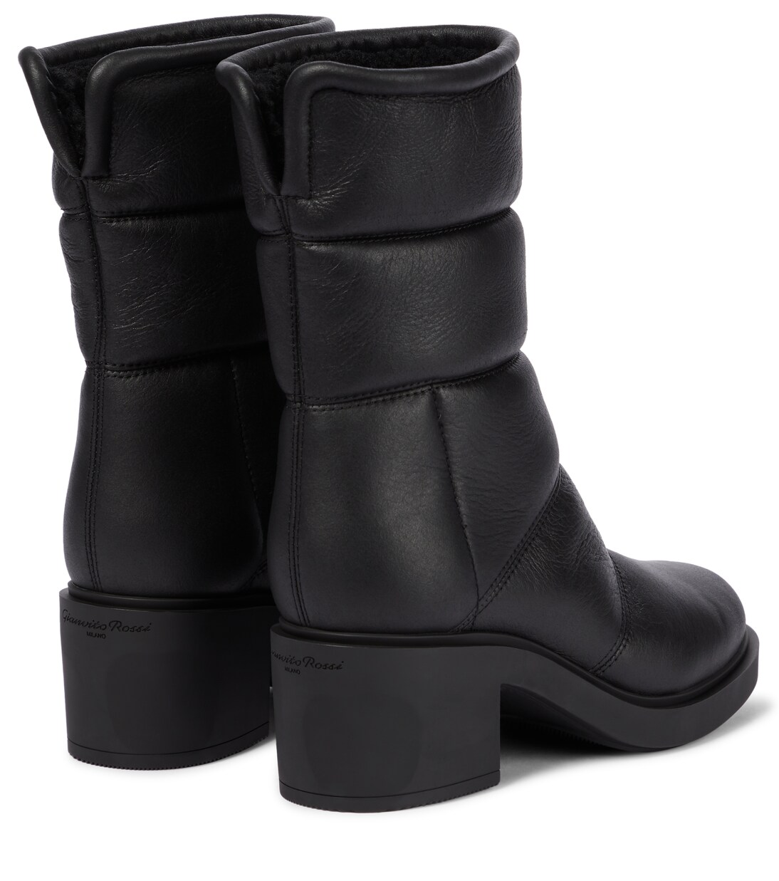 Botas de piel con forro de borrego | Gianvito Rossi