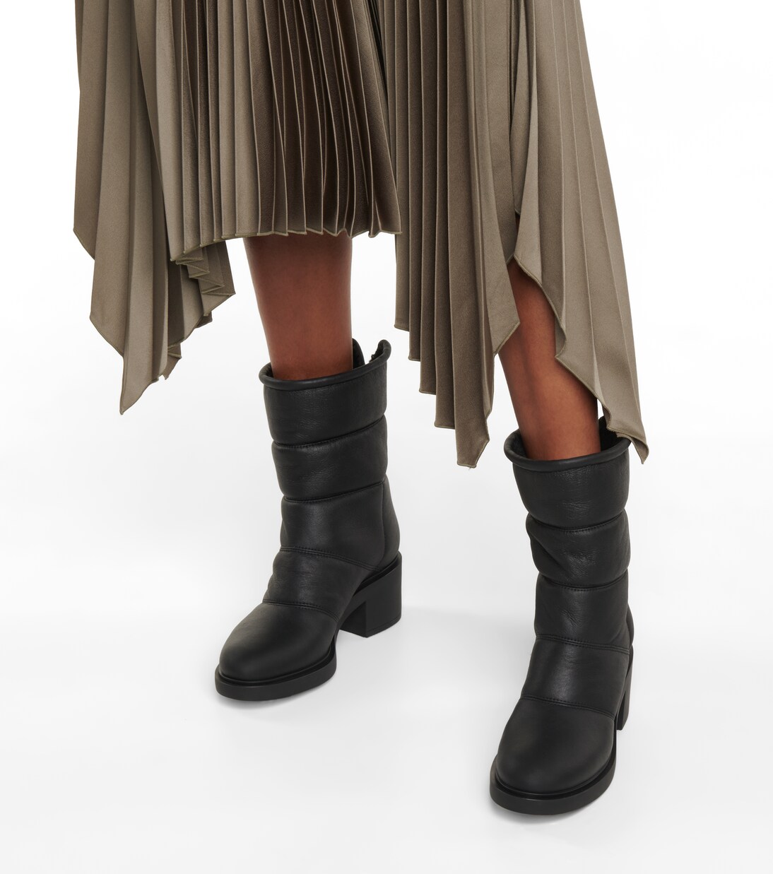 Botas de piel con forro de borrego | Gianvito Rossi