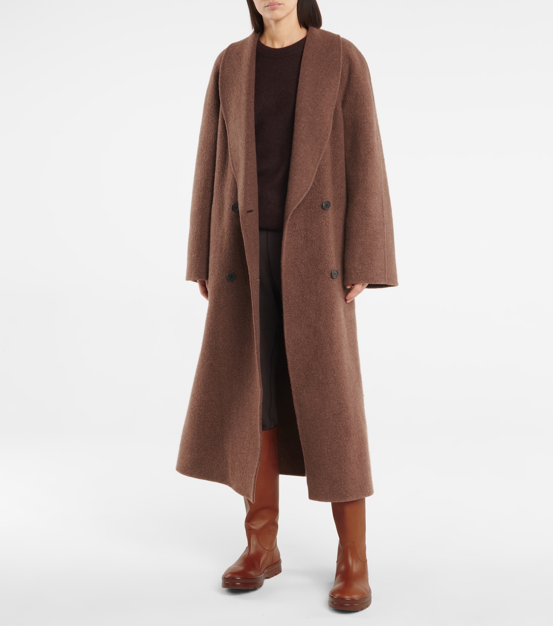 Botas altas Billie de piel | The Row