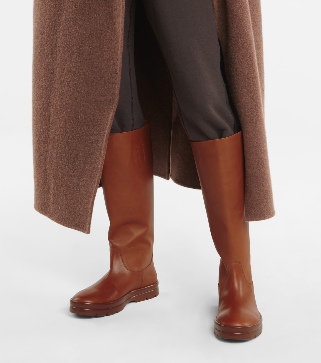 Botas altas Billie de piel | The Row
