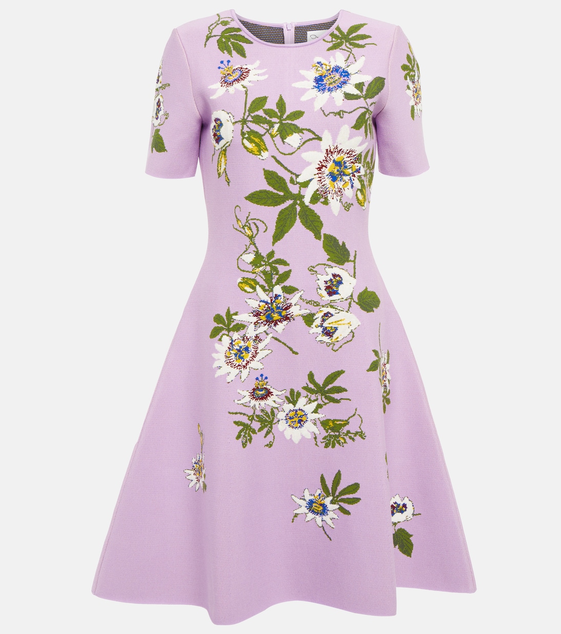 Minikleid aus Jacquard-Strick | Oscar de la Renta
