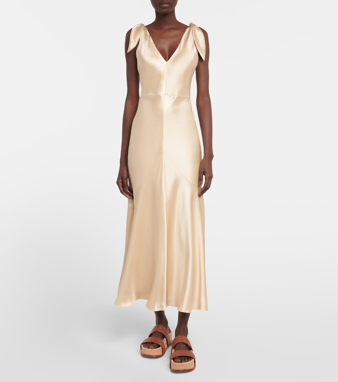 Silk satin gown | Gabriela Hearst