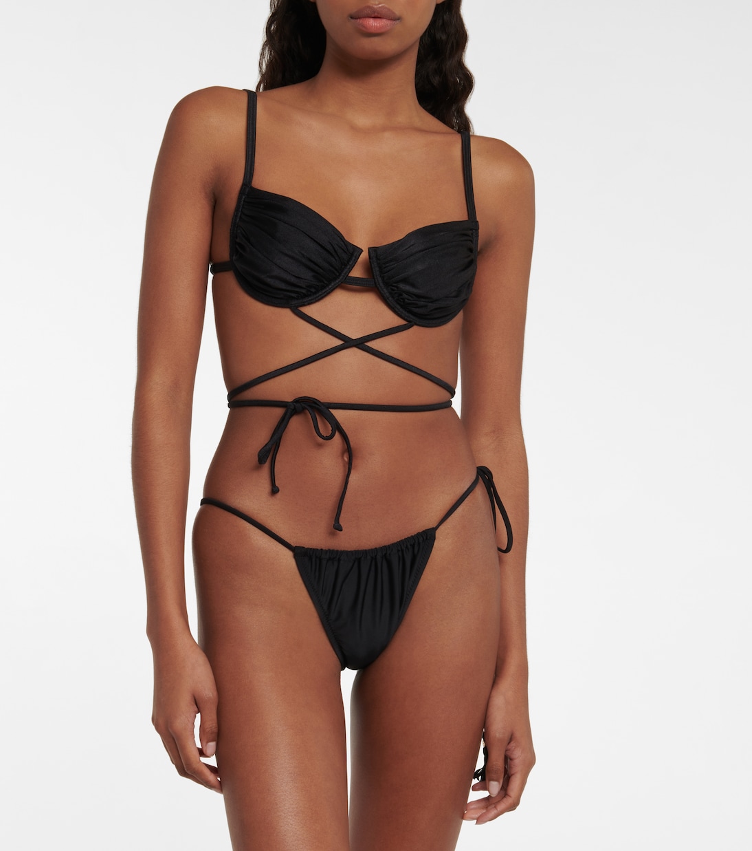 Top de bikini Cherry fruncido | Bananhot