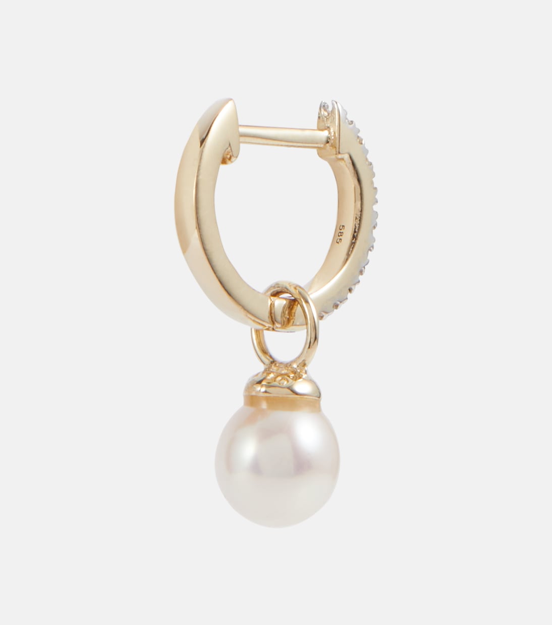 Orecchini in oro 14kt MATEO con diamanti e perle removibili per uno stile giovane e raffinato