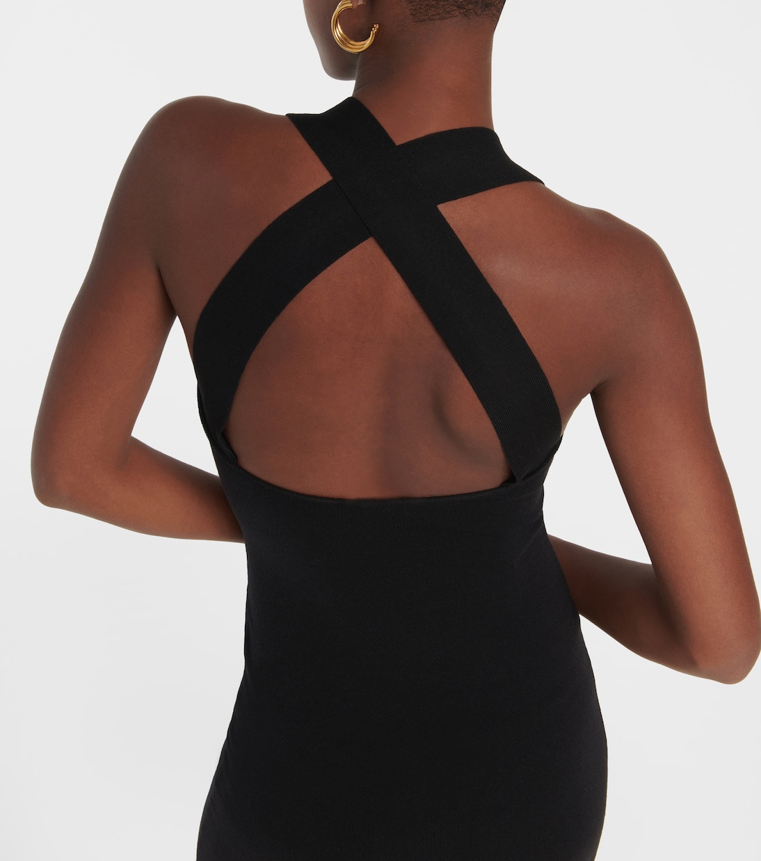 Curve wool-blend midi dress | Patou