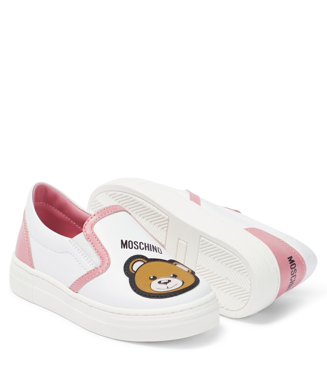 Sneakers slip-on in pelle | Moschino Kids