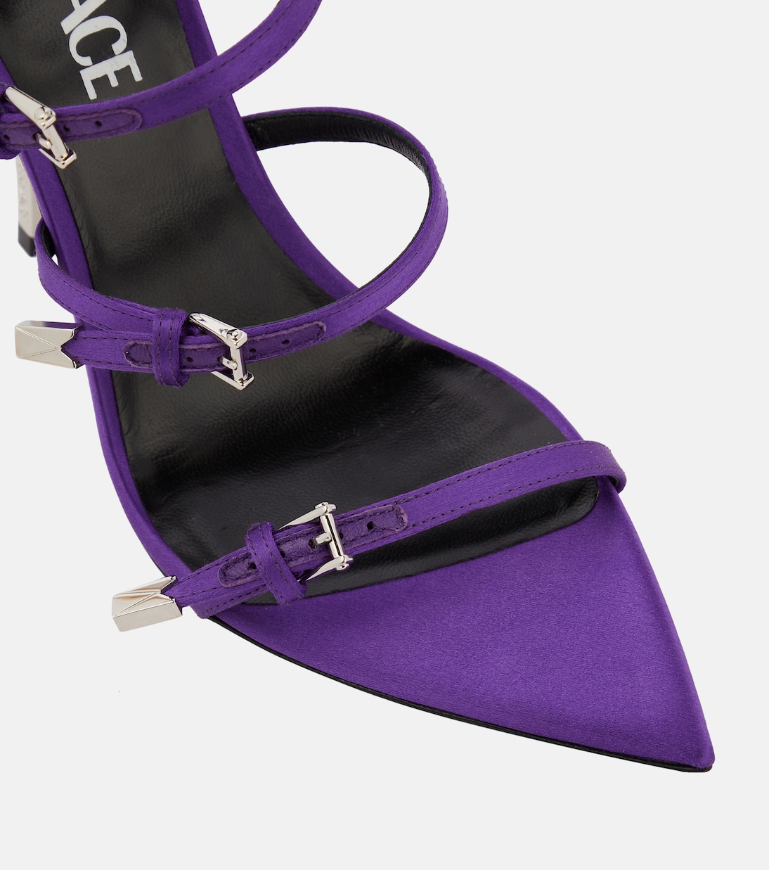 Sandalen Pin-Point aus Leder | Versace