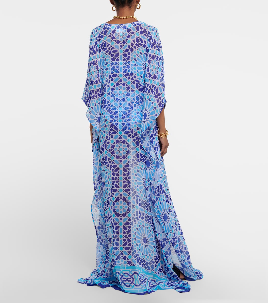 Roxanne printed chiffon kaftan | Alexandra Miro