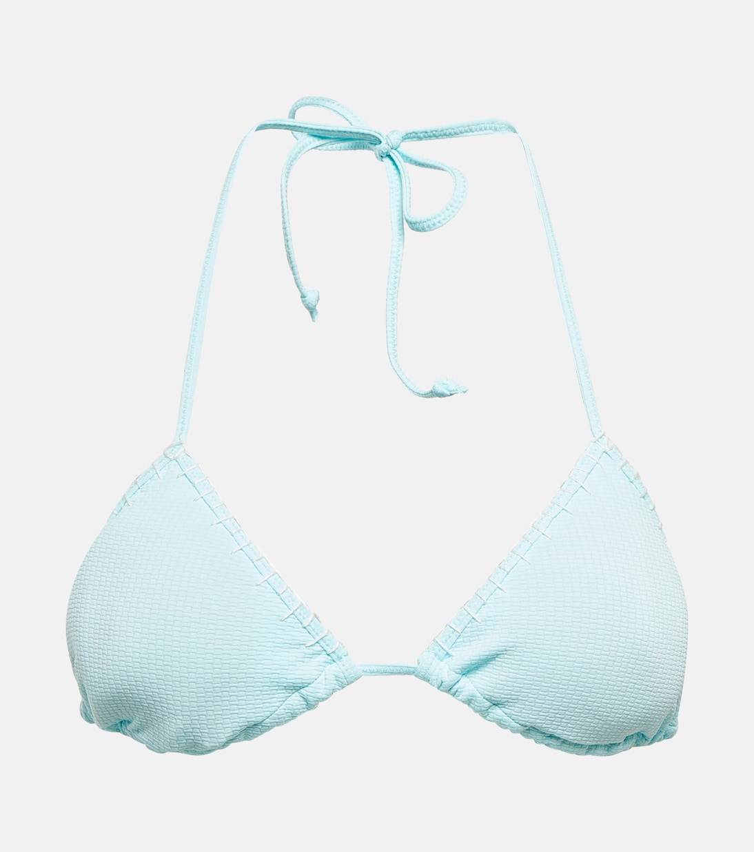 Top de bikini con cuello halter bordado | Marysia