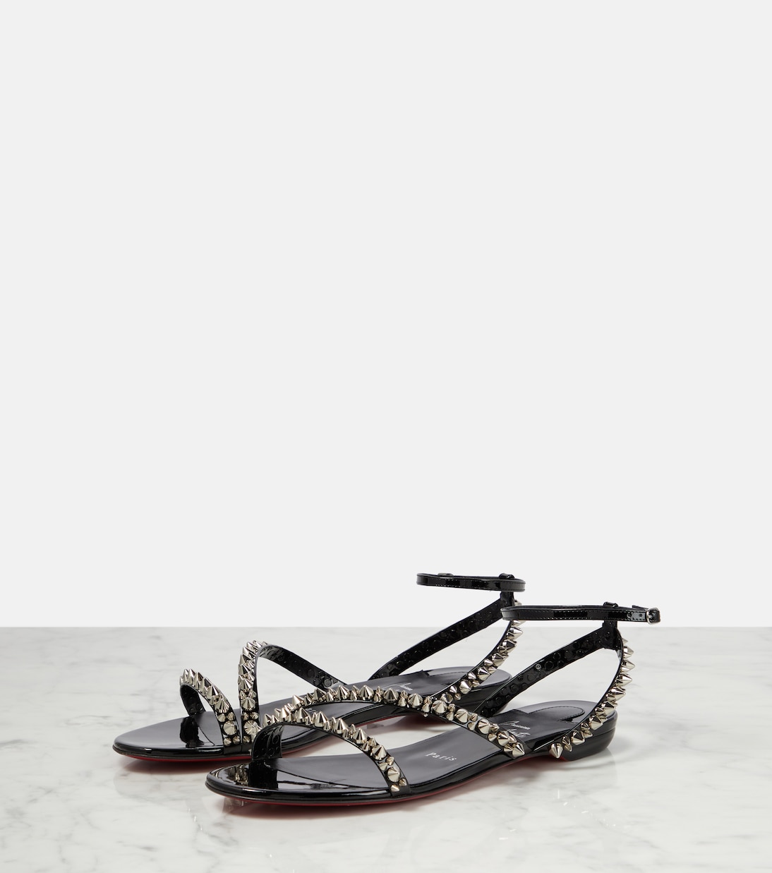 Sandali Mafaldina Spikes in pelle | Christian Louboutin