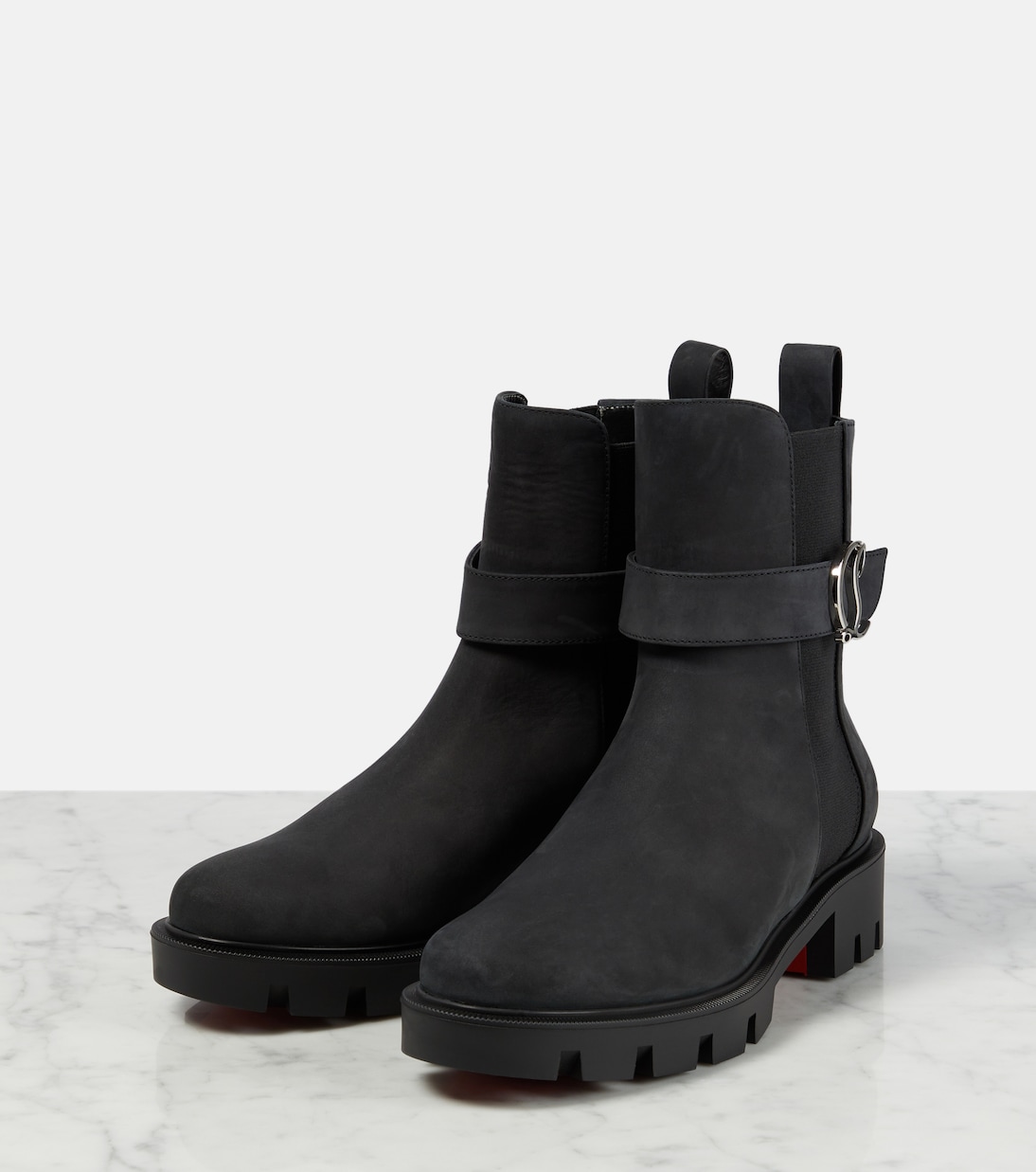 Stivaletti CL Chelsea in suede | Christian Louboutin