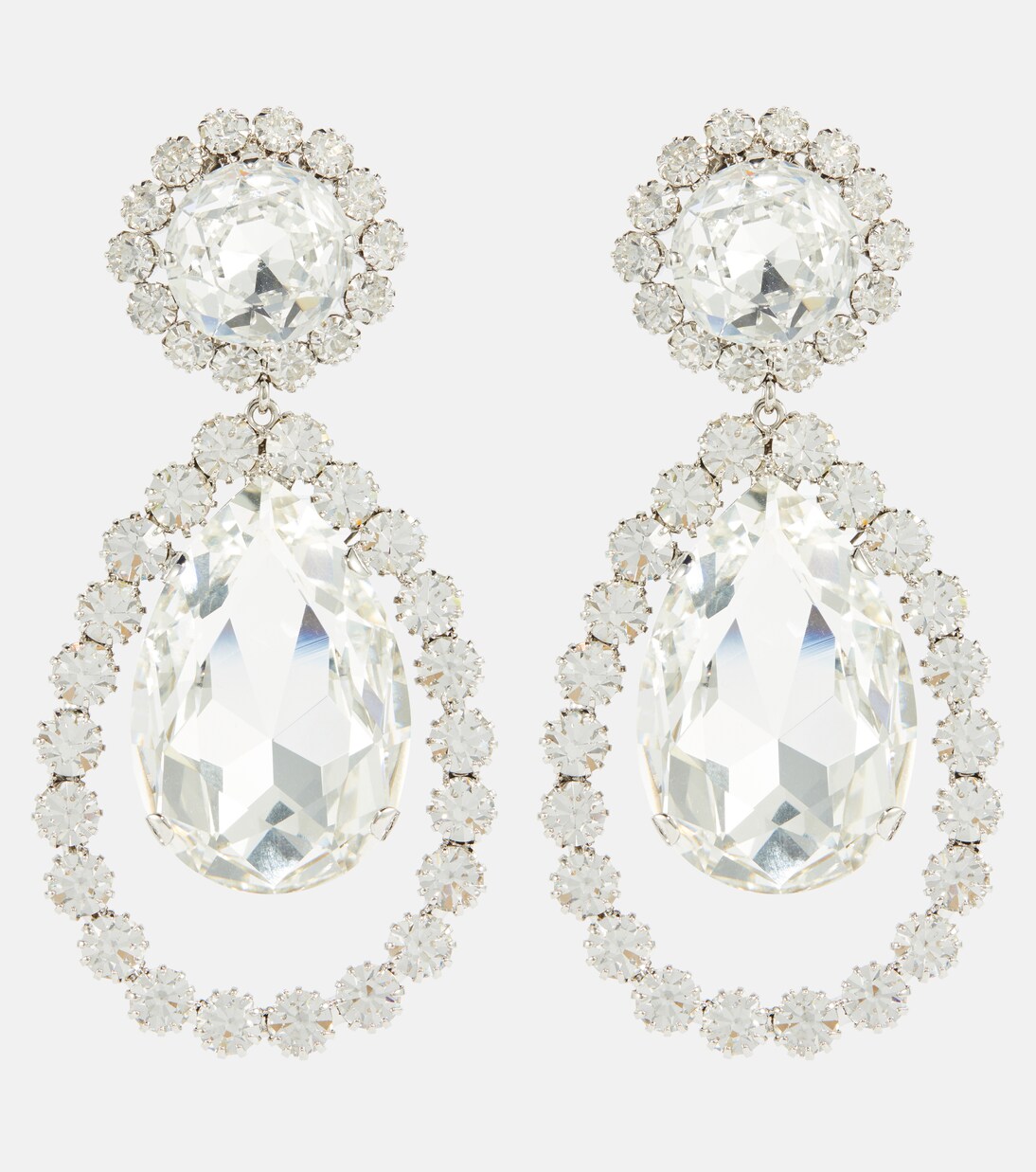 Embellished clip-on earrings | Alessandra Rich