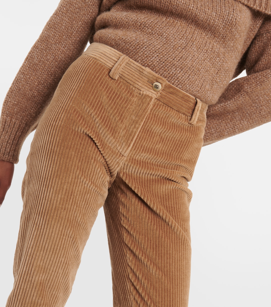 Low-rise corduroy slim pants | Dolce&Gabbana