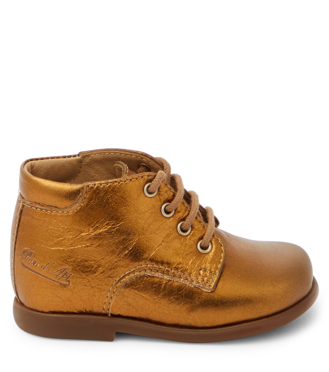 Baby - Stivaletti in pelle metallizzata | Pom d'Api