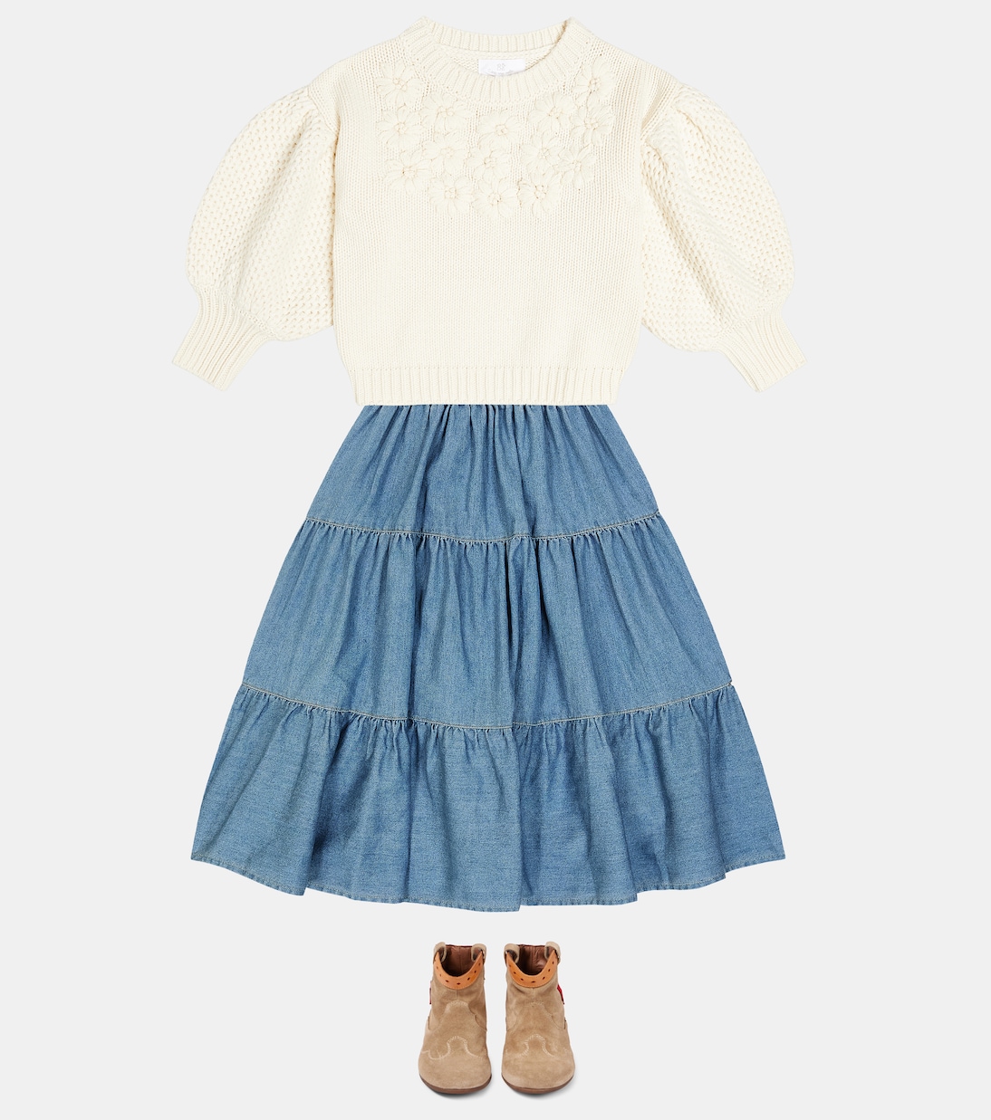 Bestickter Pullover Olivia | C'era Una Volta
