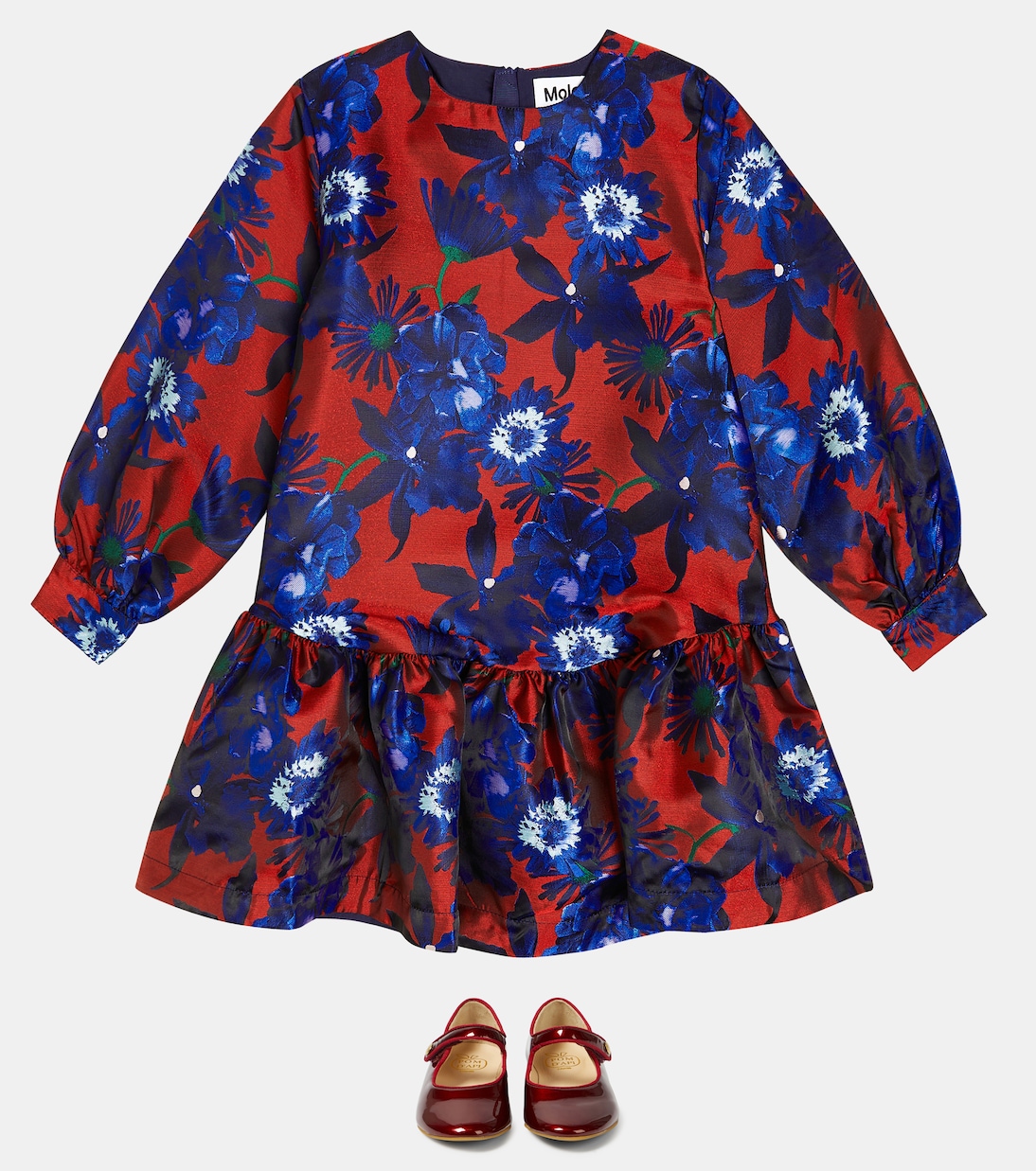 Abito lungo Cixi in jacquard con stampa | Molo