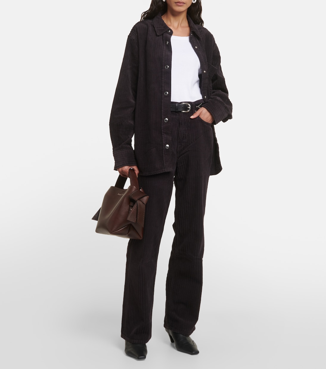 Low Slung Baggy corduroy straight jeans | Agolde