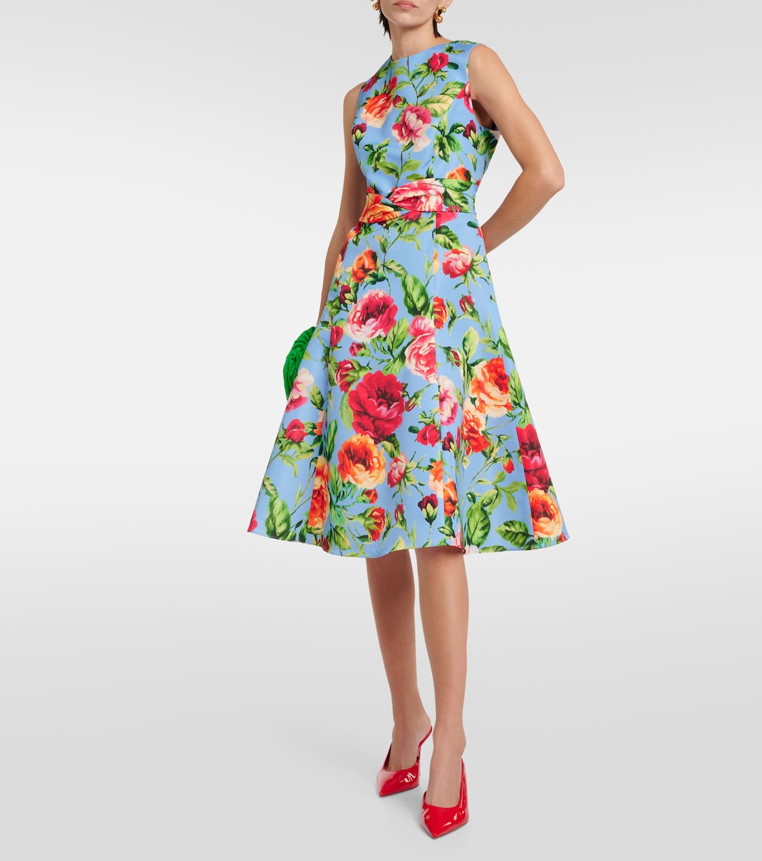 Vestido midi de crepé | Carolina Herrera