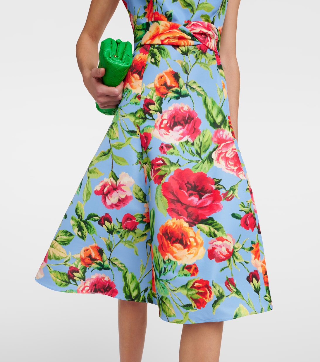 Vestido midi de crepé | Carolina Herrera