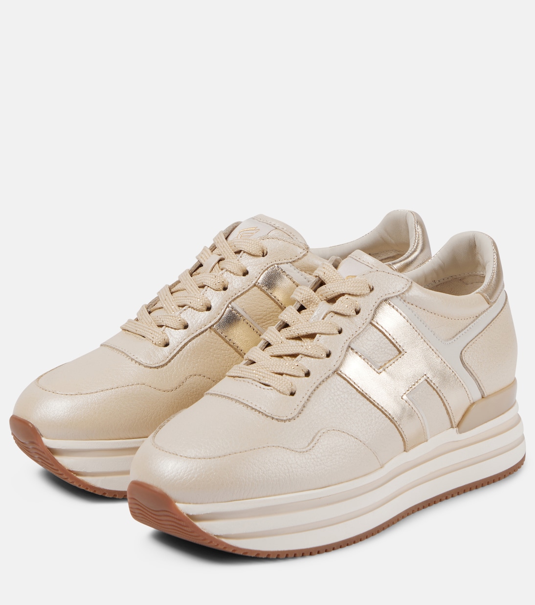 Sneakers Midi H222 in pelle con platform | Hogan