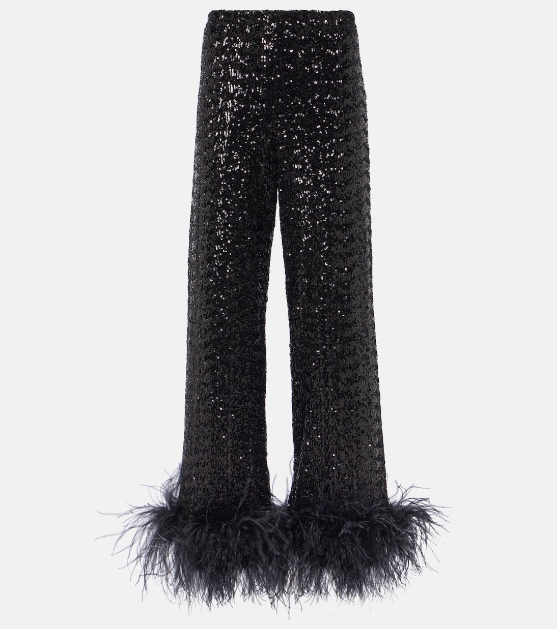 Pantalon ample Paillettes à sequins et plumes | Oséree