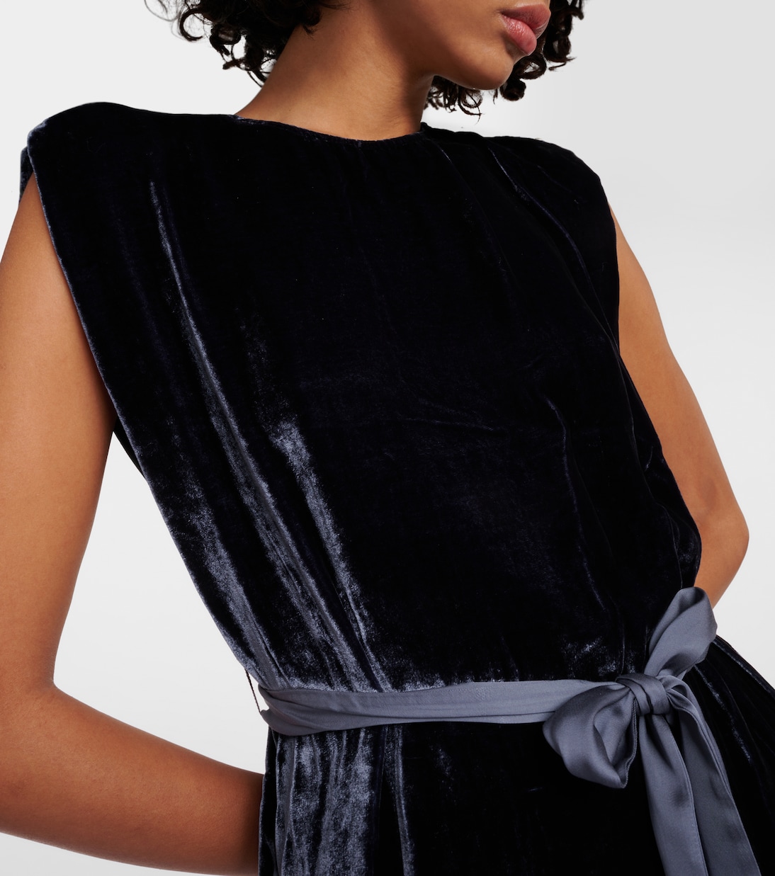Vestido midi Kandace de terciopelo | Velvet