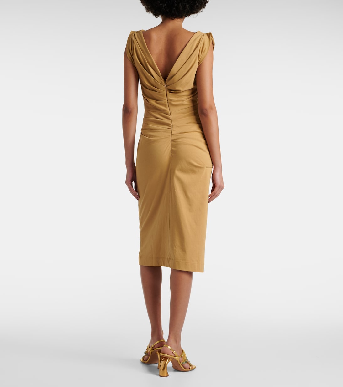 Abito midi in jersey di cotone | Dries Van Noten