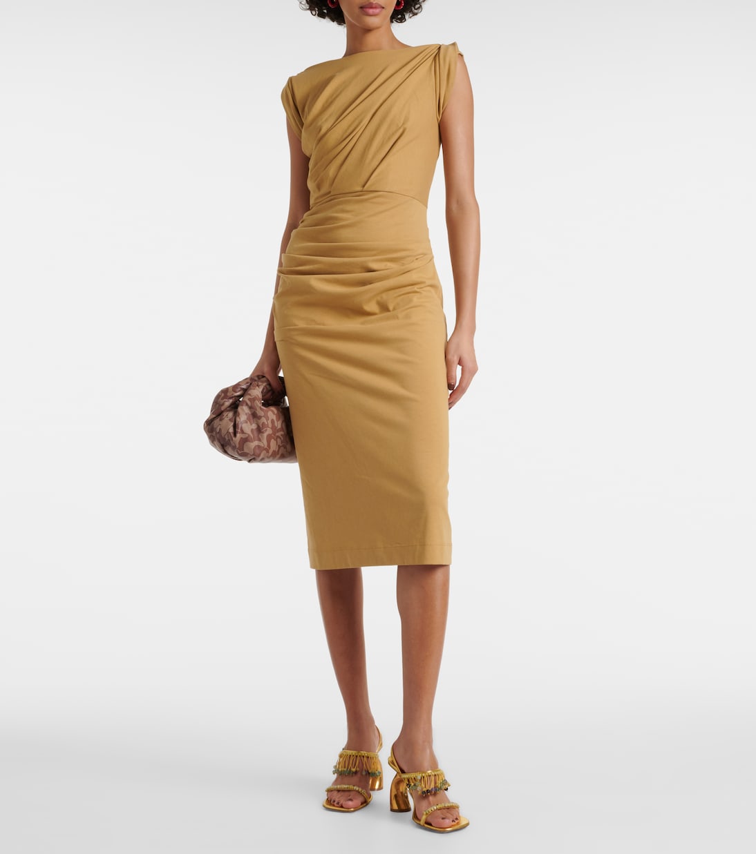 Abito midi in jersey di cotone | Dries Van Noten