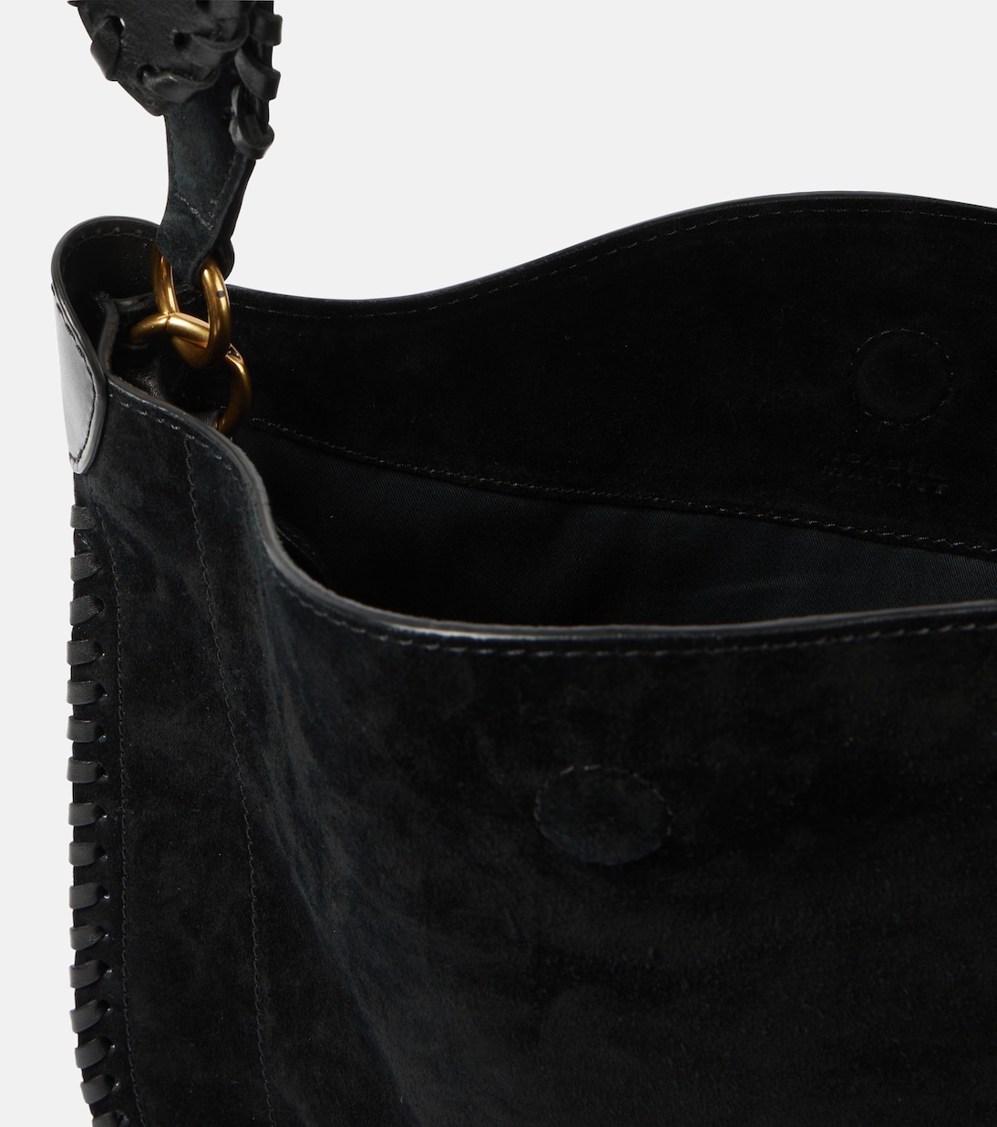 Borsa a spalla Oskan in suede e pelle | Isabel Marant