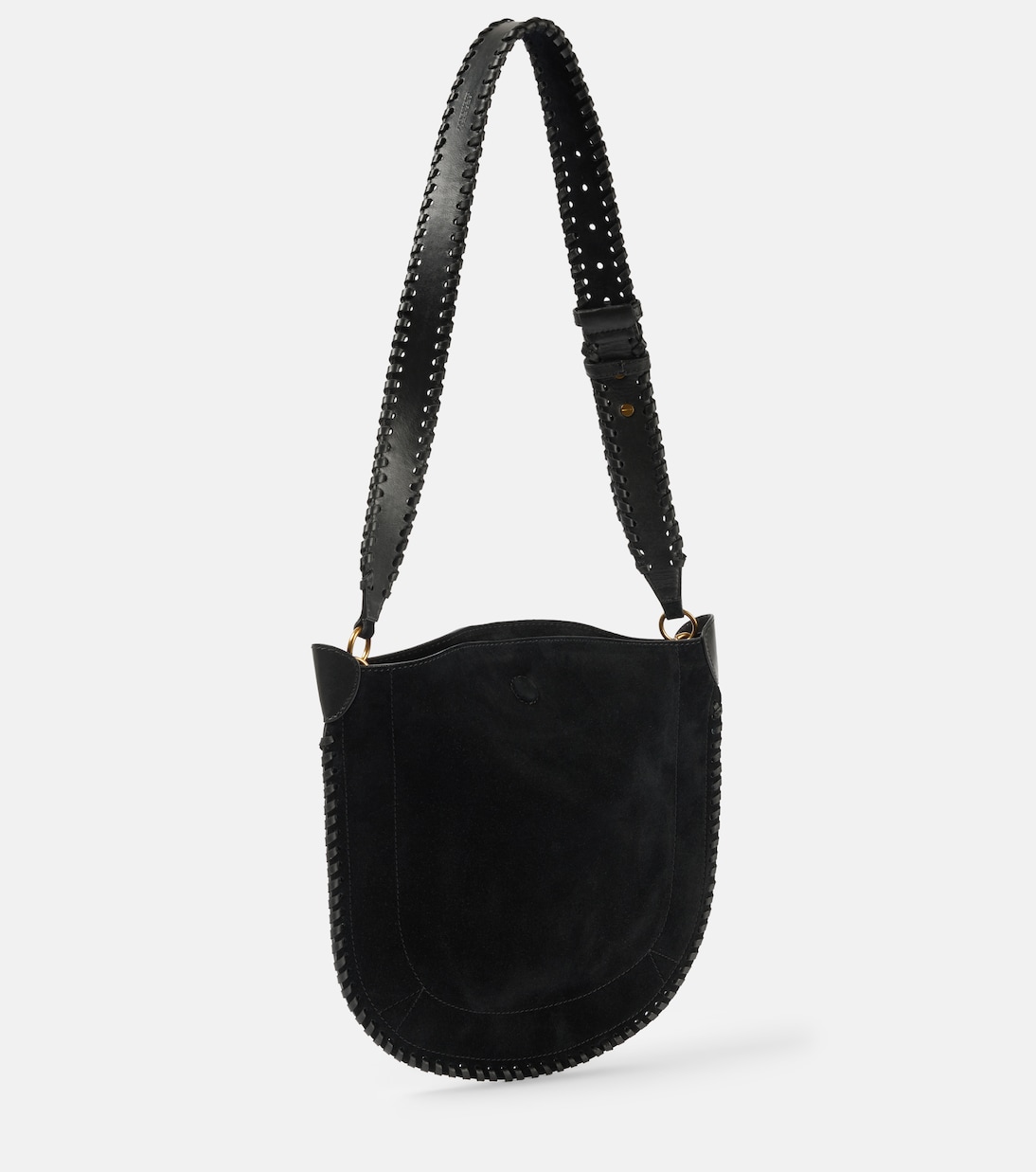 Borsa a spalla Oskan in suede e pelle | Isabel Marant