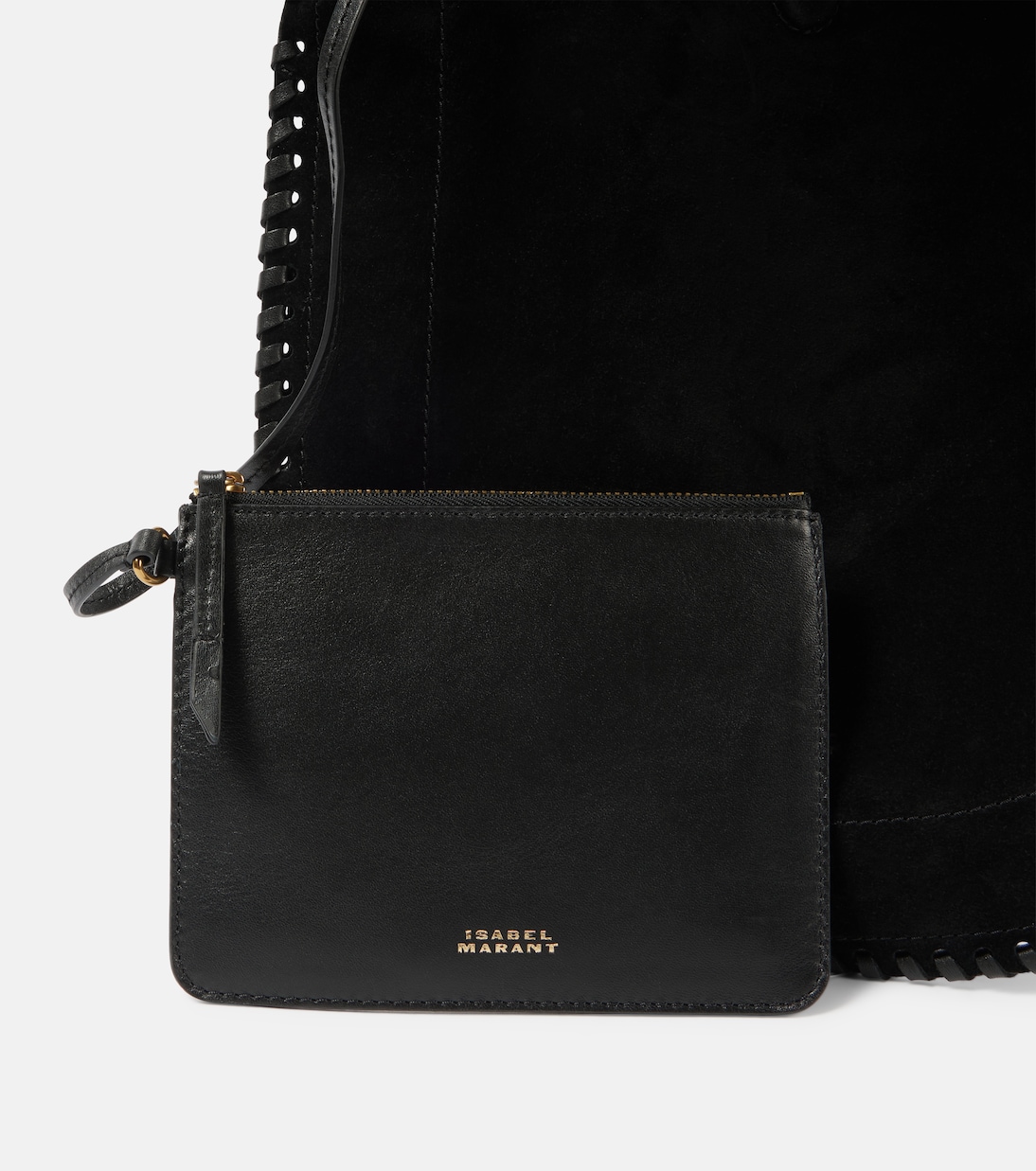 Borsa a spalla Oskan in suede e pelle | Isabel Marant